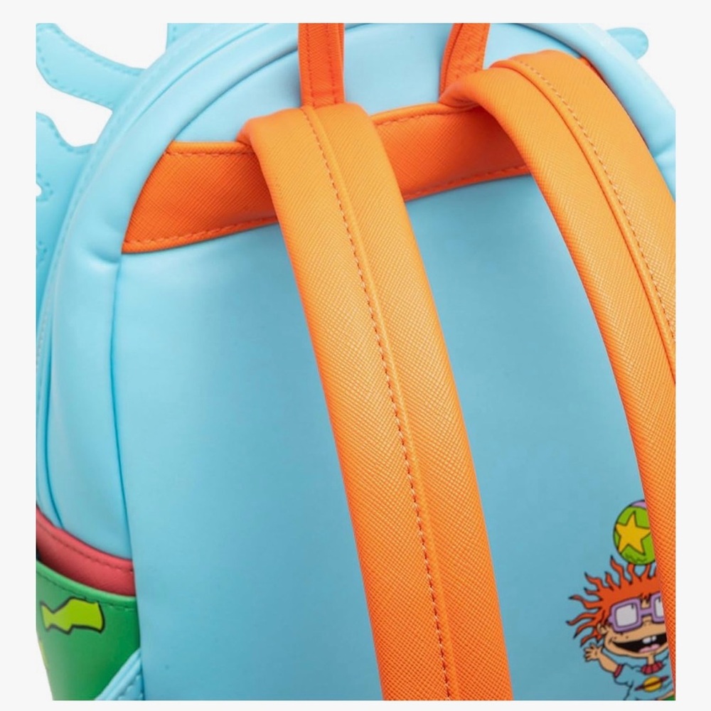 Loungefly Nickelodeon Rugrats Chuckie Backpack With Removable Glasses-NWT - Picture 8 of 9
